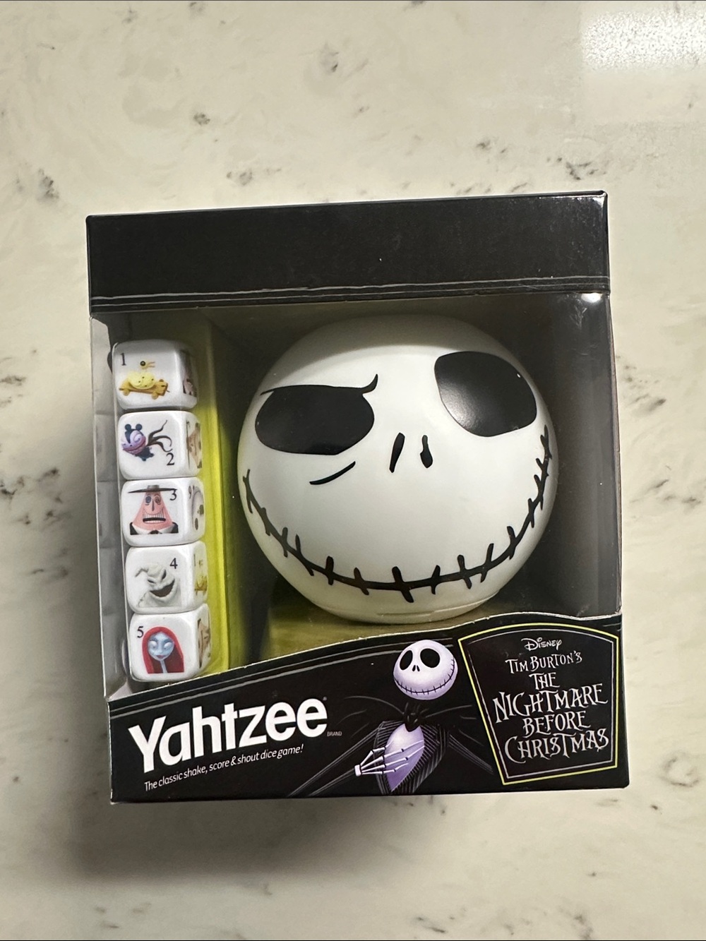 Disney The Nightmare Before Christmas Yahtzee Game - Black & White